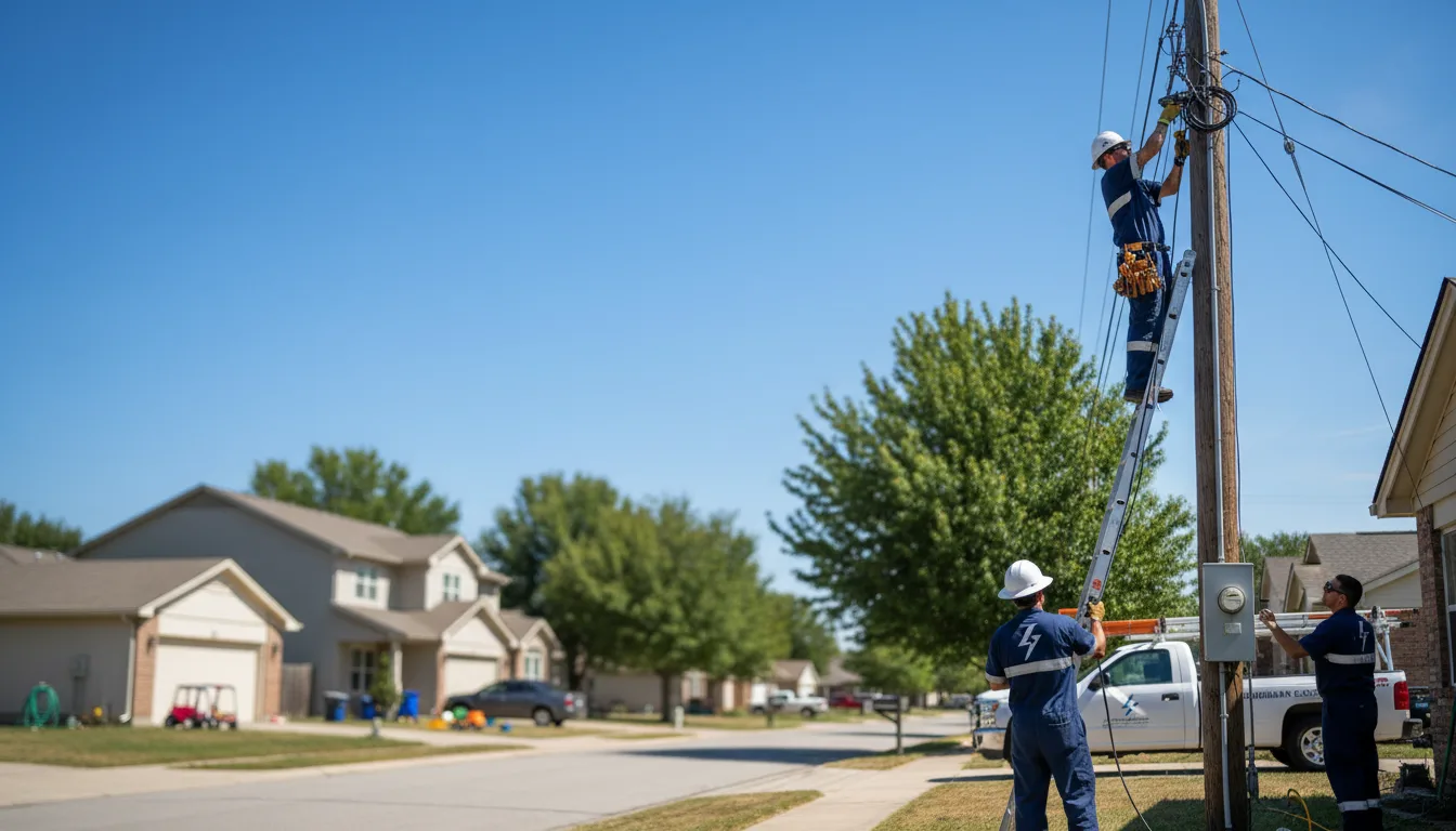 Residential electrician providing installation services in Langston, OK
